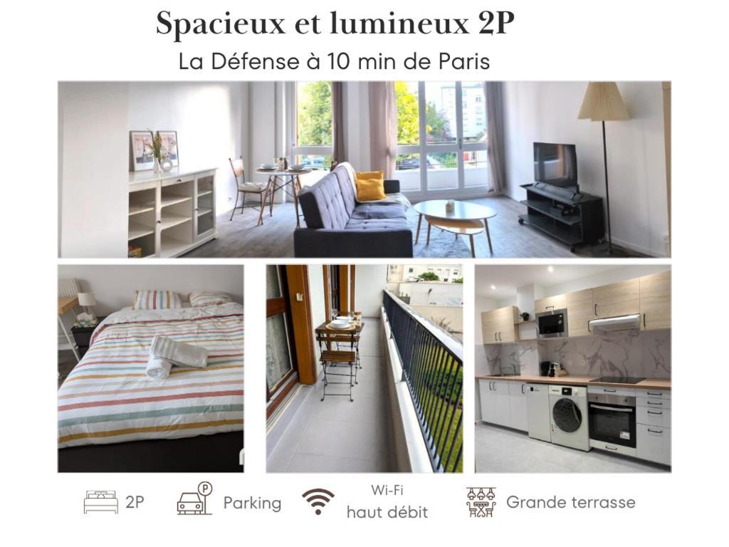 Evasion La Defense - Balcon & Wi-Fi, A 10 Min De Paris Apartment Courbevoie Exterior photo